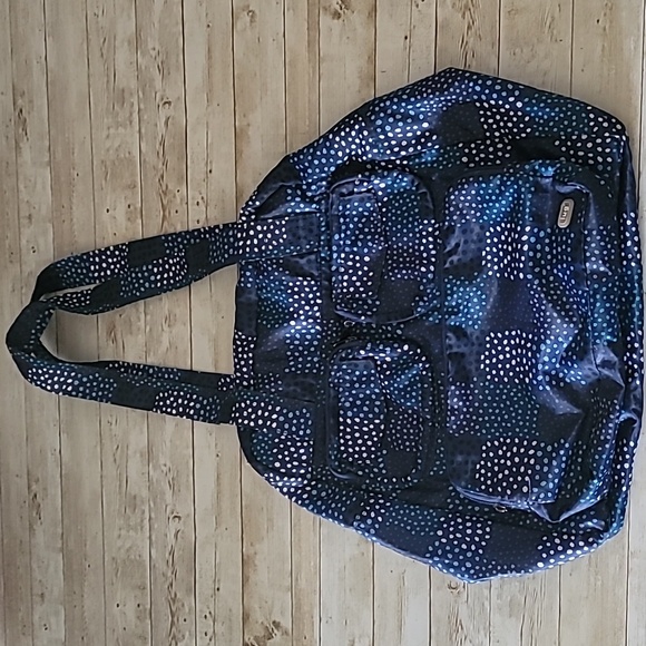 Lug Tote Bag Confetti Puddle Jumper‎ Overnight Gym Packable Shoulder Carry On - Picture 1 of 11